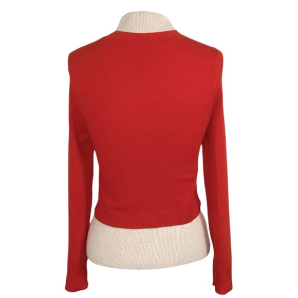 JoosTricot ENGINE ECOMERINO LONG SLEEVE CROP CREW L $325 Y2K Retro: Preppy Chic - Picture 8 of 11